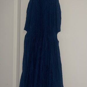 Lulus Navy Blue Lace Dress